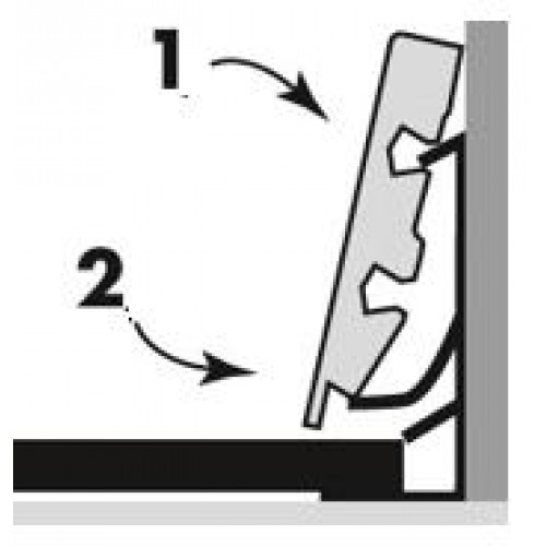 Клипсы-зажимы для стандартного плинтуса Quick-Step Clips QSCLIPSKME95A (для ламината толщиной 9,5 мм)