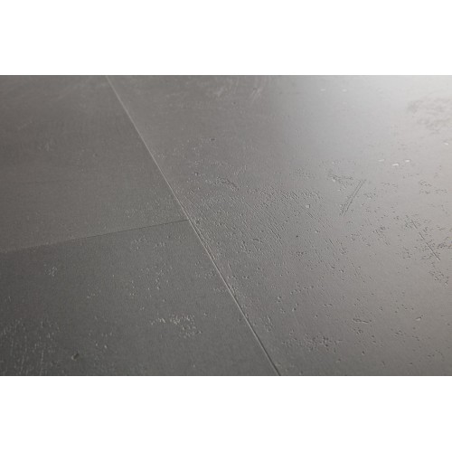 Плитка ПВХ Quick-Step Шлифованный бетон серый коллекция Ambient Rigid Click RAMCL40140